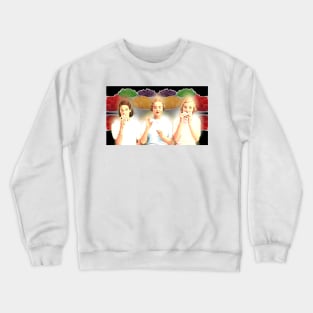 three girls who eat everything Crewneck Sweatshirt